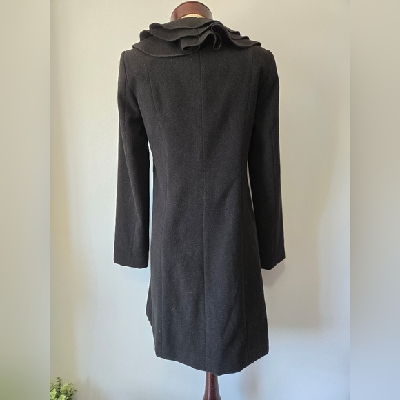 JOSEPH RIBKOFF Black Ruffle Dress Jacket. Size 4 - Picture 8 of 12